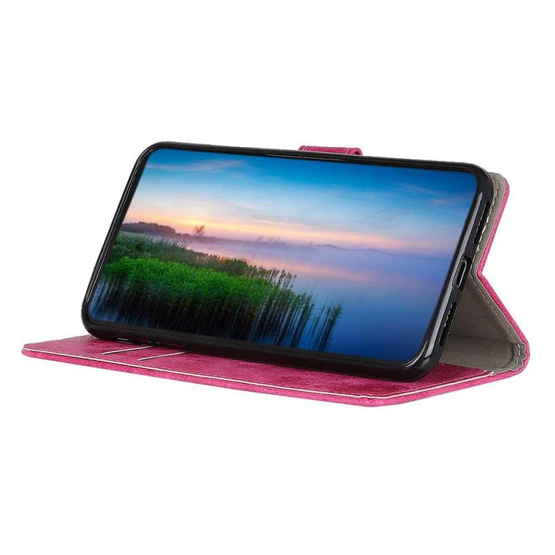 Retro Wallet Stand Case for Google Pixel 6a - Pink