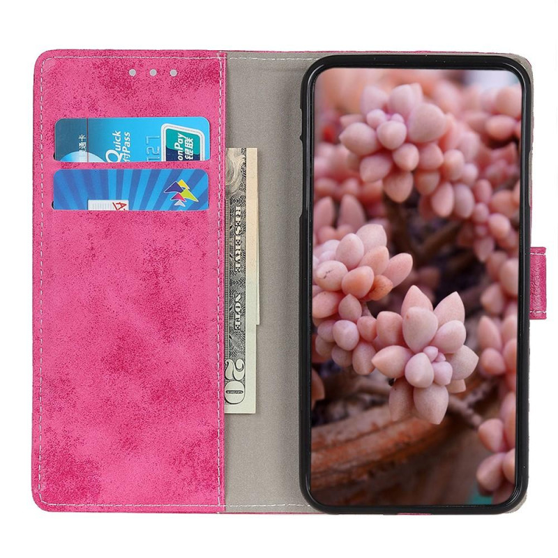 Retro Wallet Stand Case for Google Pixel 6a - Pink