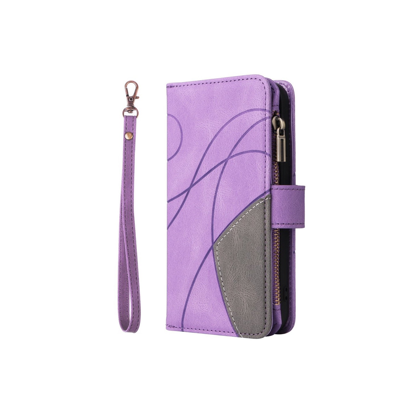 KT Wallet Case for Xiaomi Redmi 13C - Purple - Black