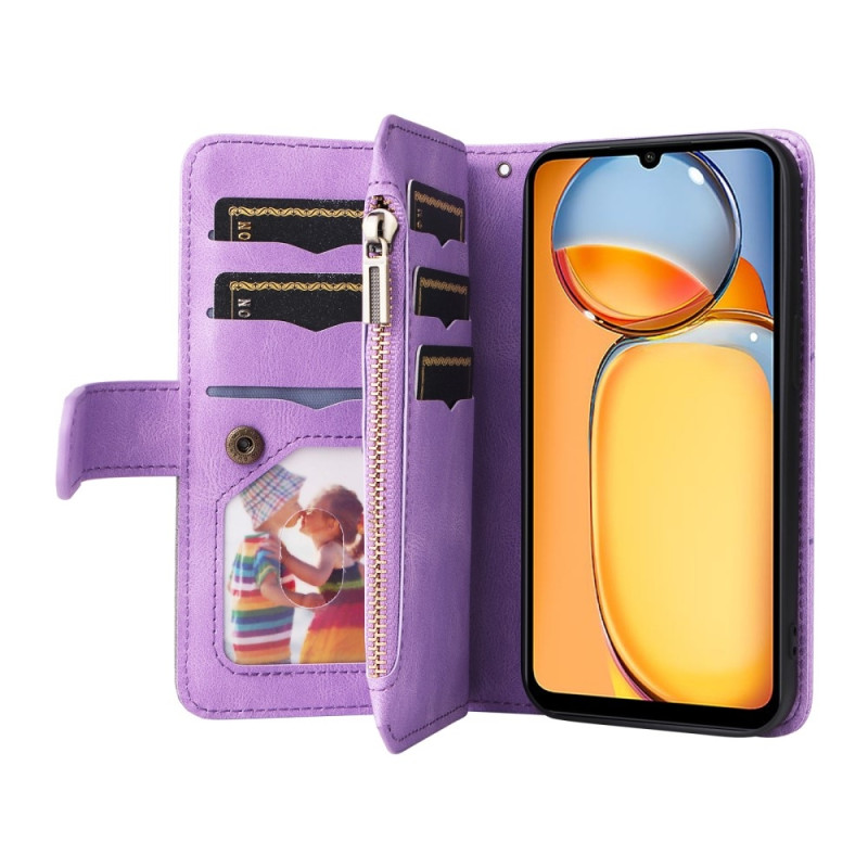 KT Wallet Case for Xiaomi Redmi 13C - Purple - Black
