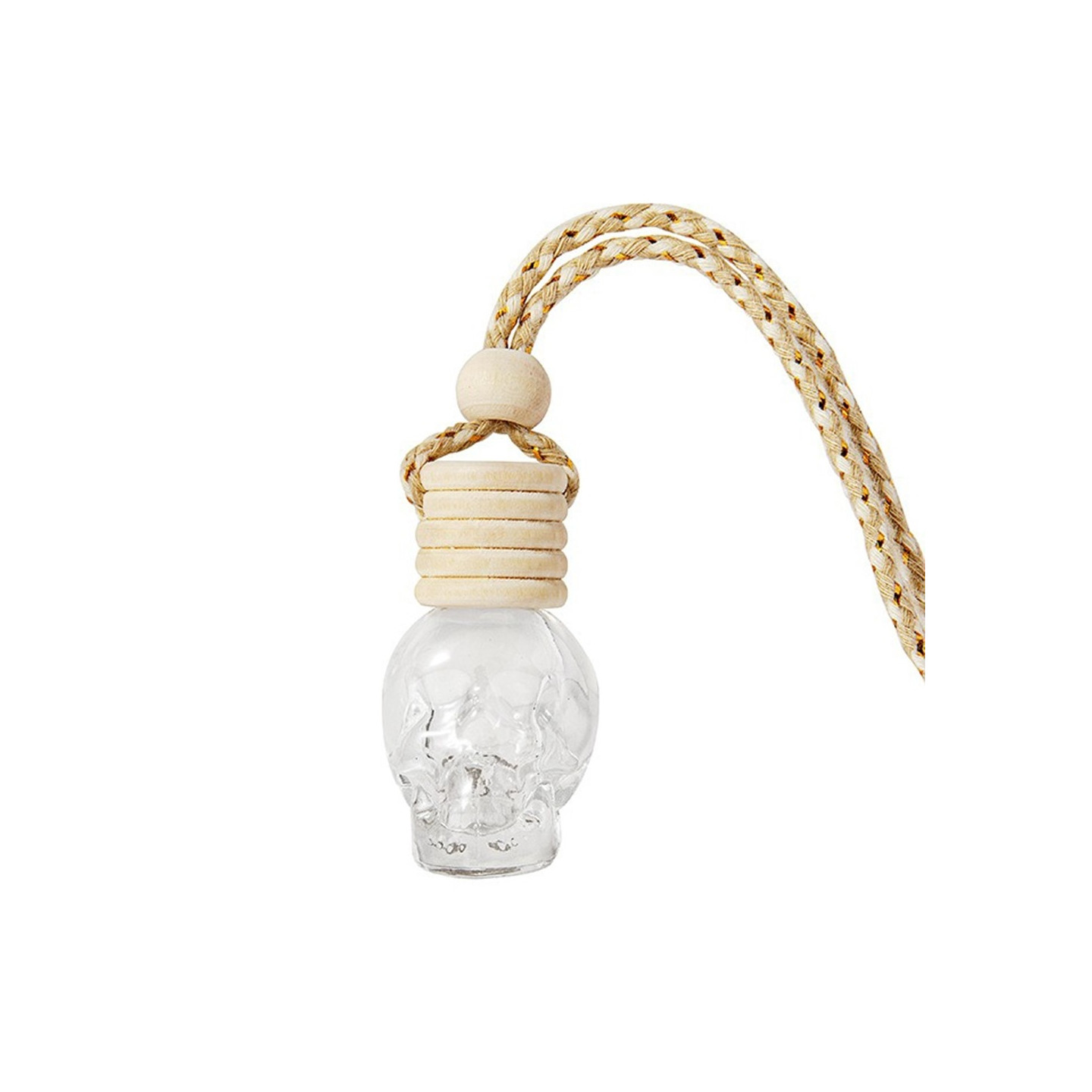 kranium glasflaske parfumeflaske trælåg beholder til væske