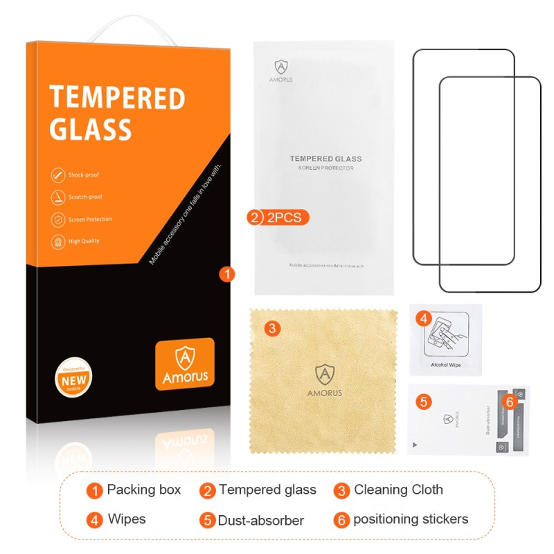 AMORUS For Samsung Galaxy S24 Screen Protector Glass