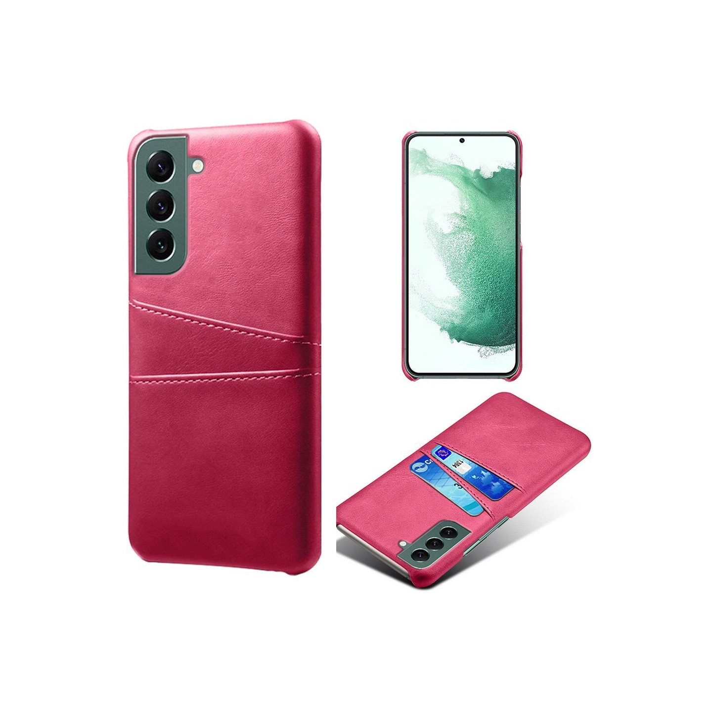 Til Samsung Galaxy S24+ KSQ PU - læderbelagt skal hårdt etui