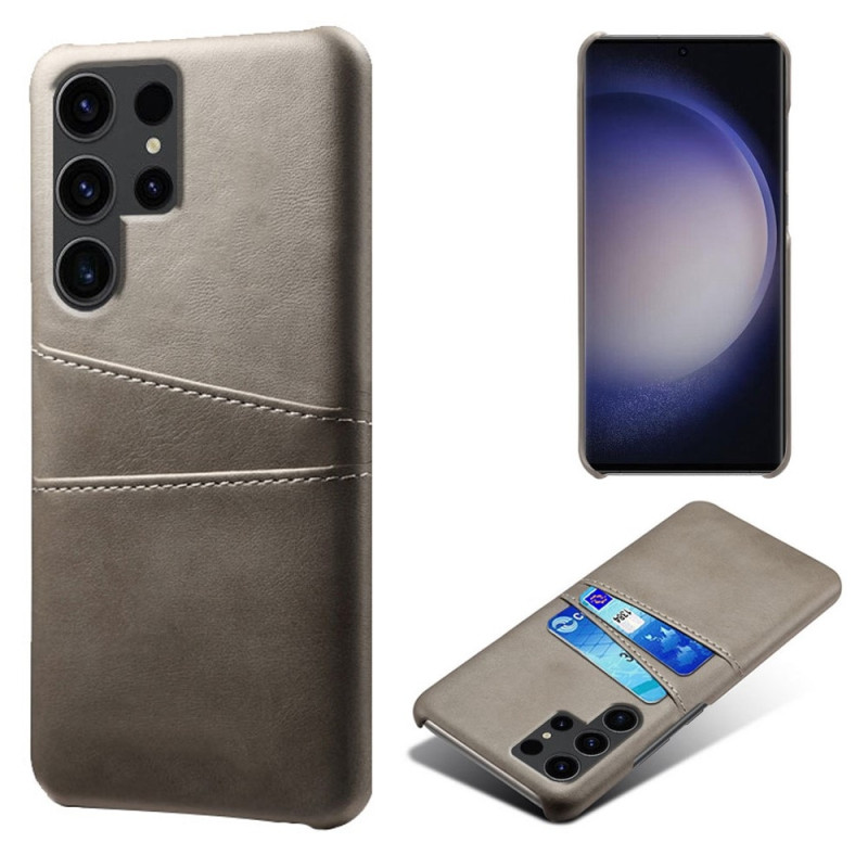 Til Samsung Galaxy S24 Ultra KSQ PU - læderbelagt skal hårdt etui