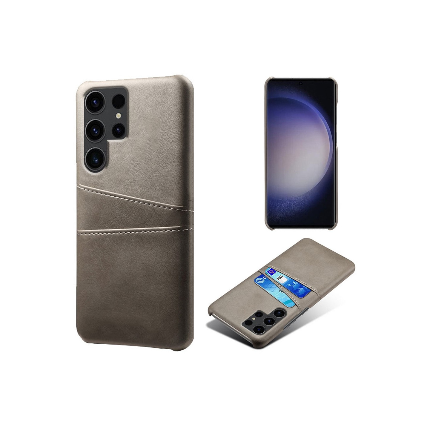 Samsung Galaxy S24 Ultra KSQ Pu - nahkapäällysteinen kuori kova kotelo