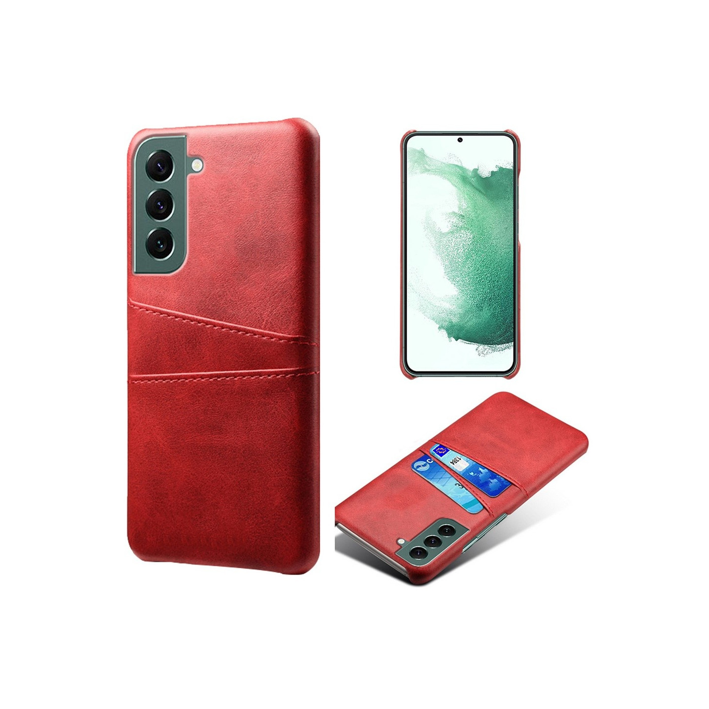 Samsung Galaxy S24 KSQ Pu - Leather Coated Shell Hard Case