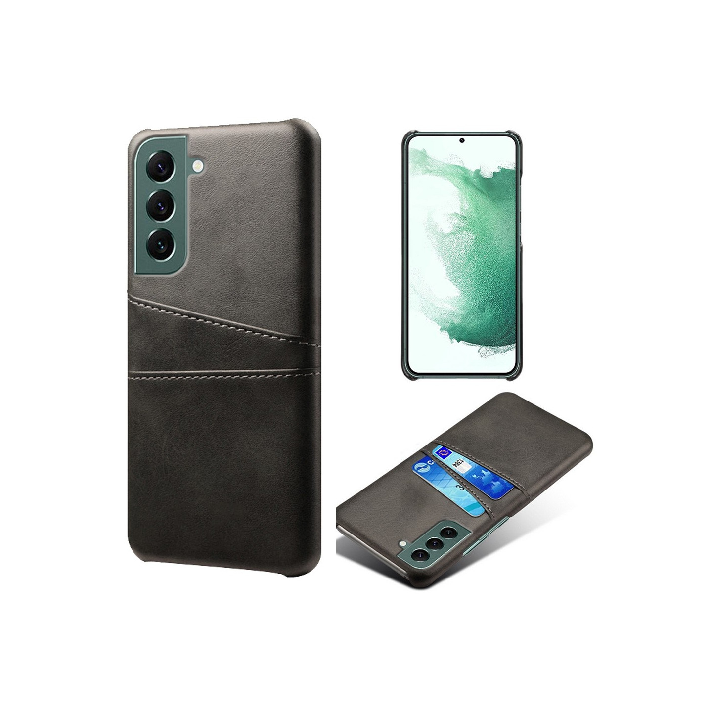 Samsung Galaxy S24+ KSQ Pu - nahkapäällysteinen kuori kova kotelo