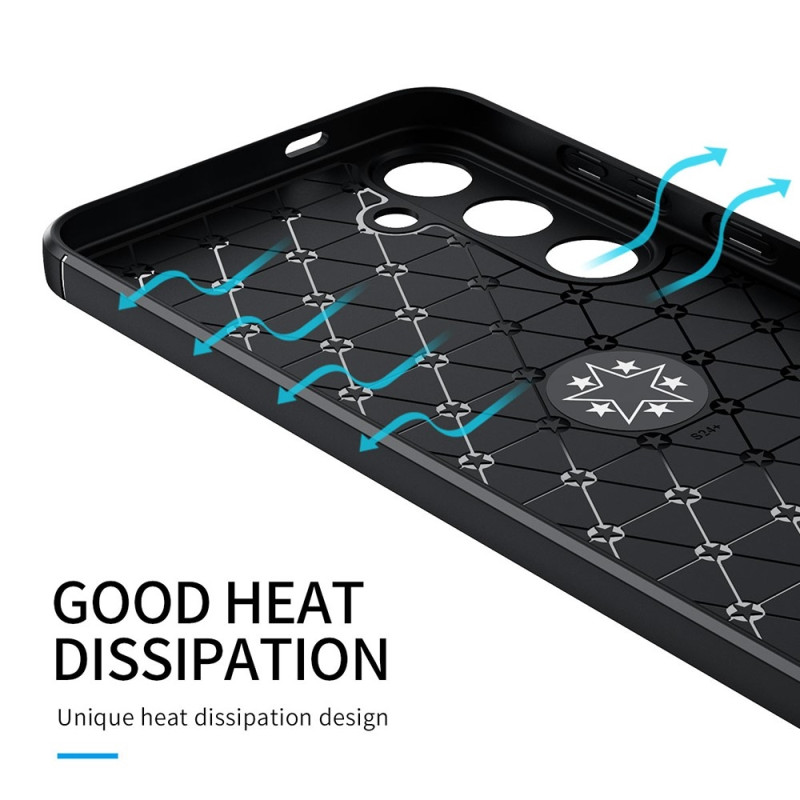 Samsung Galaxy S24+ TPU Deksel Med Fingerring - Svart