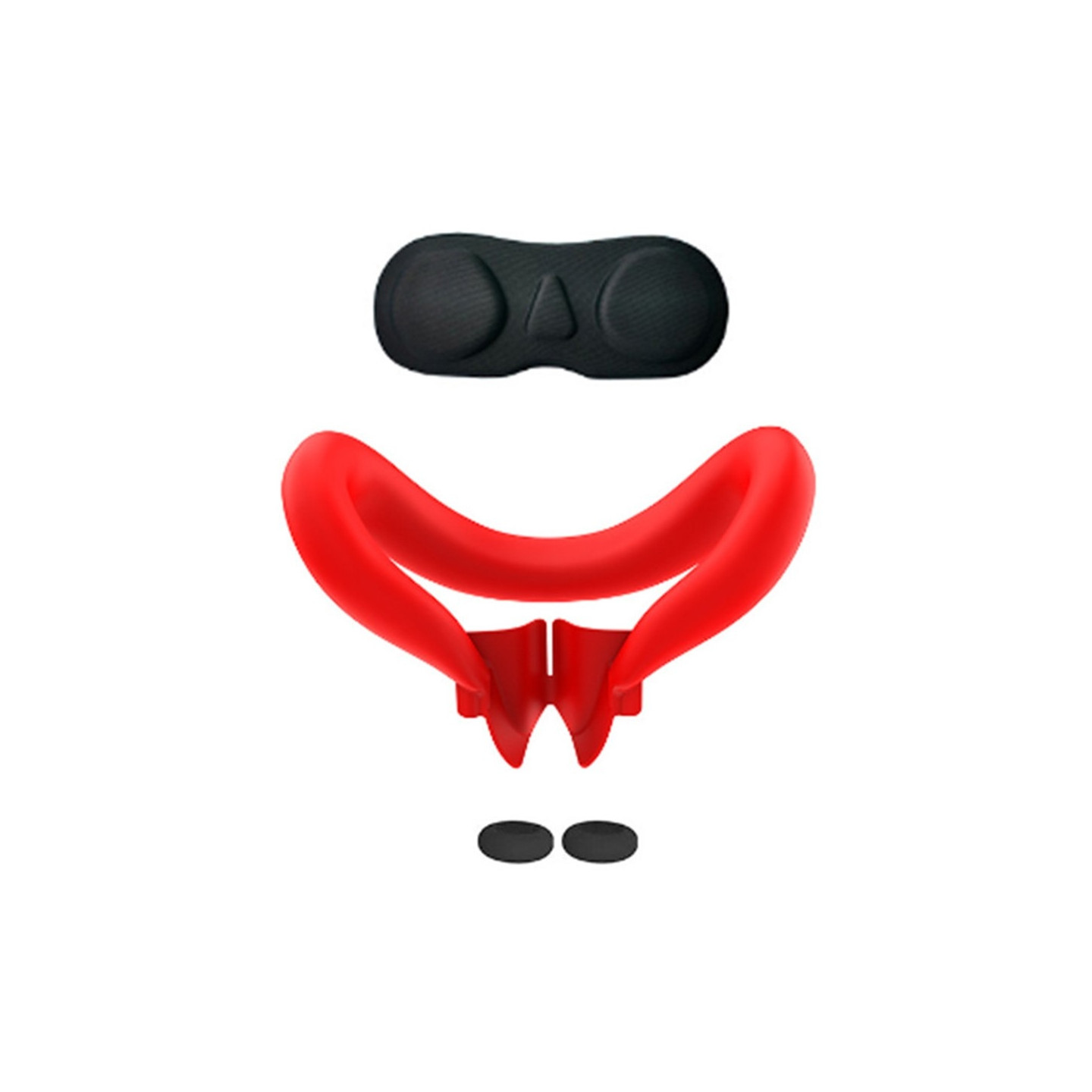 Meta Quest 3 kasvonaamion linssin suojus 2 keinuhattu PUNAINEN