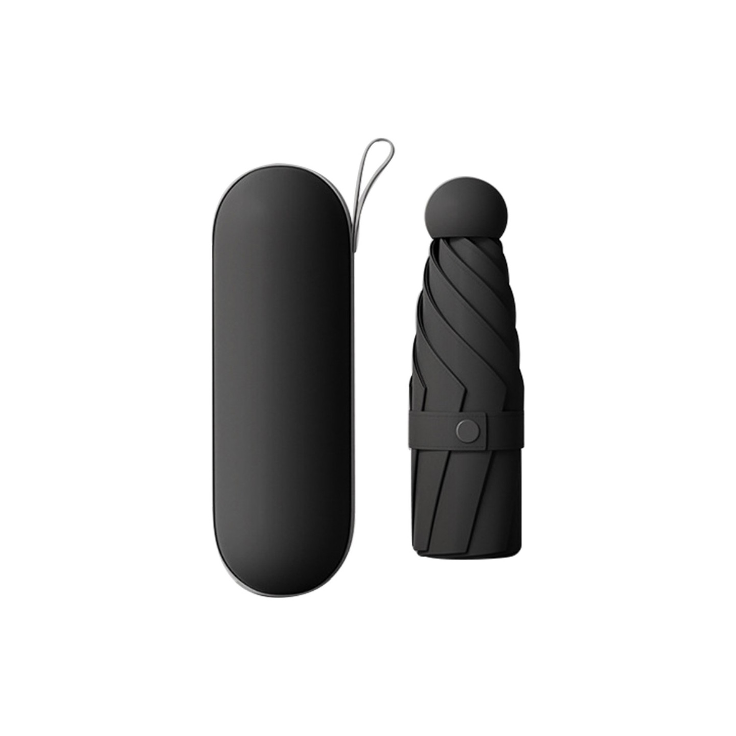 Stable Umbrella Anti - UV foldable Compact with capsule case