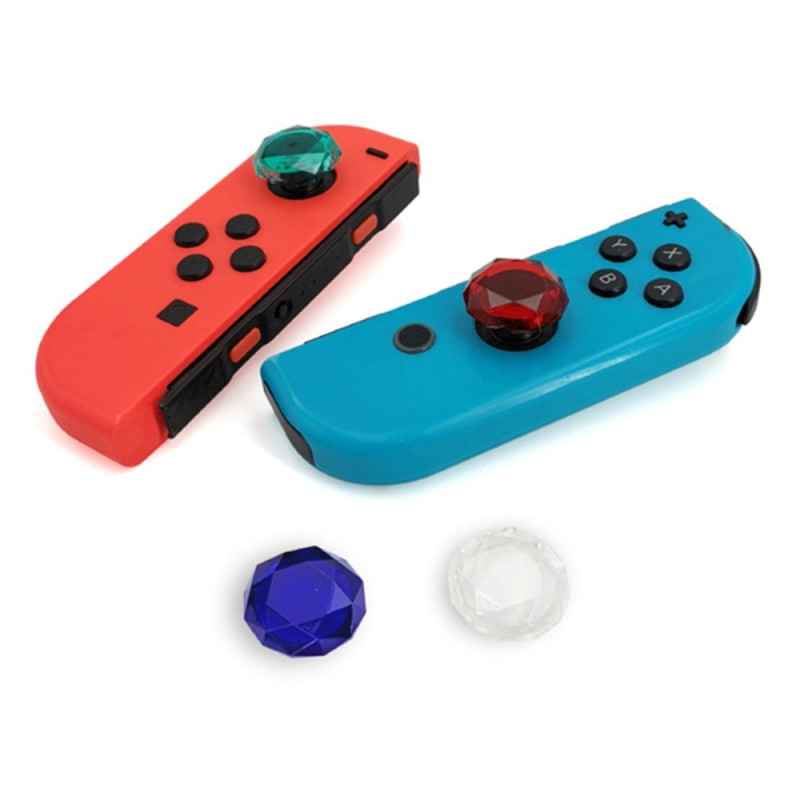 2pcs Compatible with Nintendo Switch Switch Lite Joystick Thumb Stick Grip - Transparent