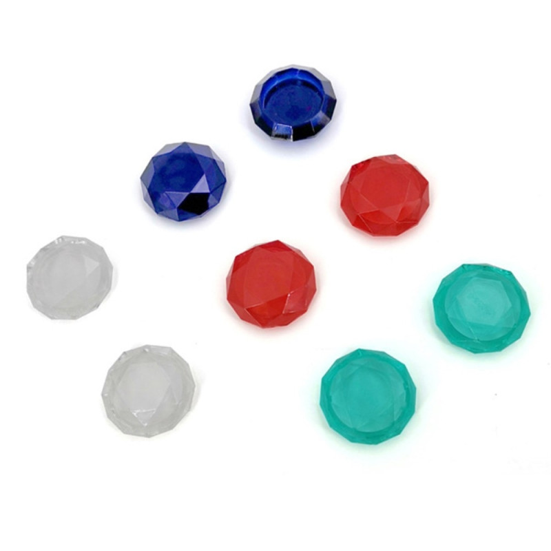 2 stk Kompatibel med Nintendo Switch Switch Lite Joystick Thumb Stick Grip - Gennemsigtig