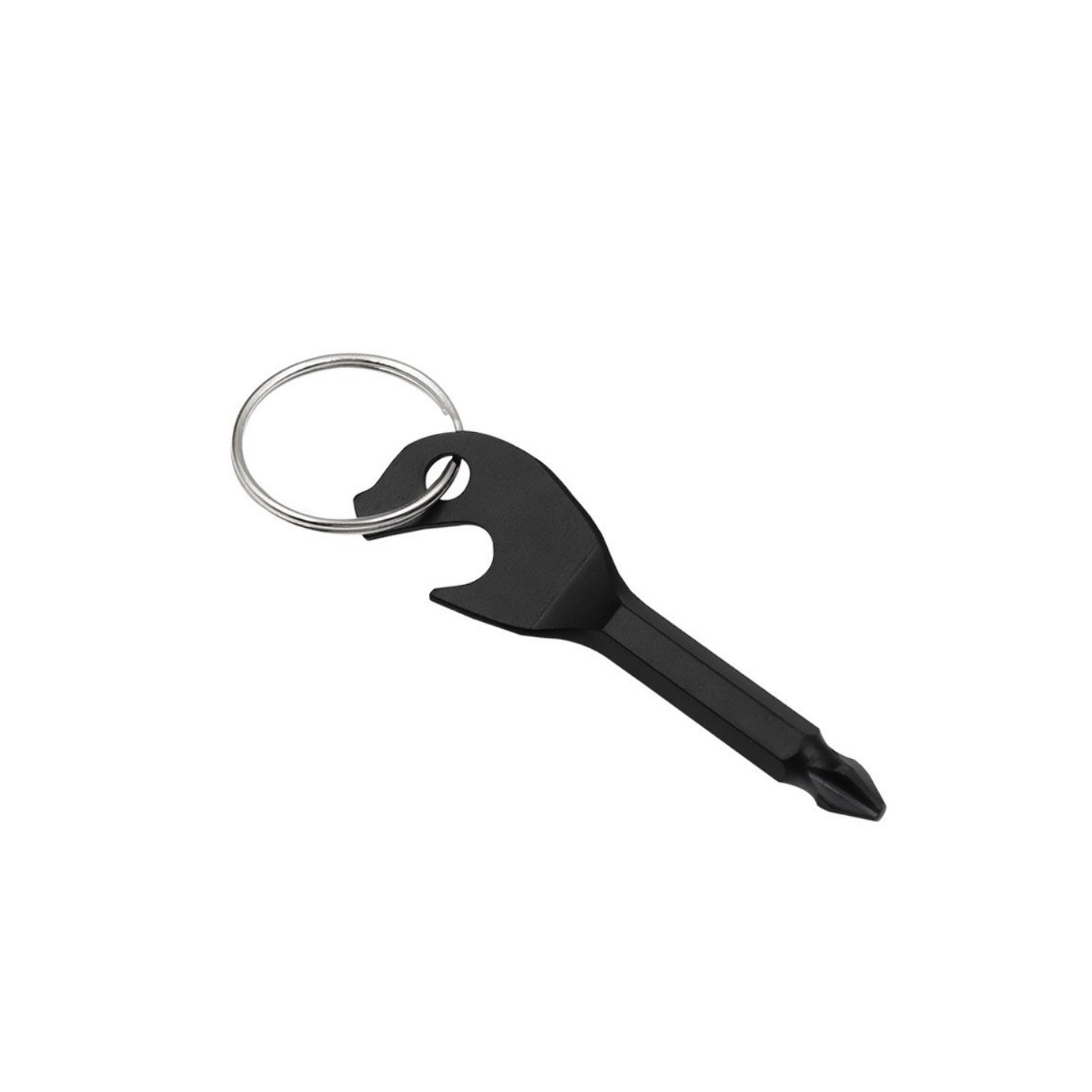 Portable Bottle Opener Key Design Mini Phillips Screwdriver