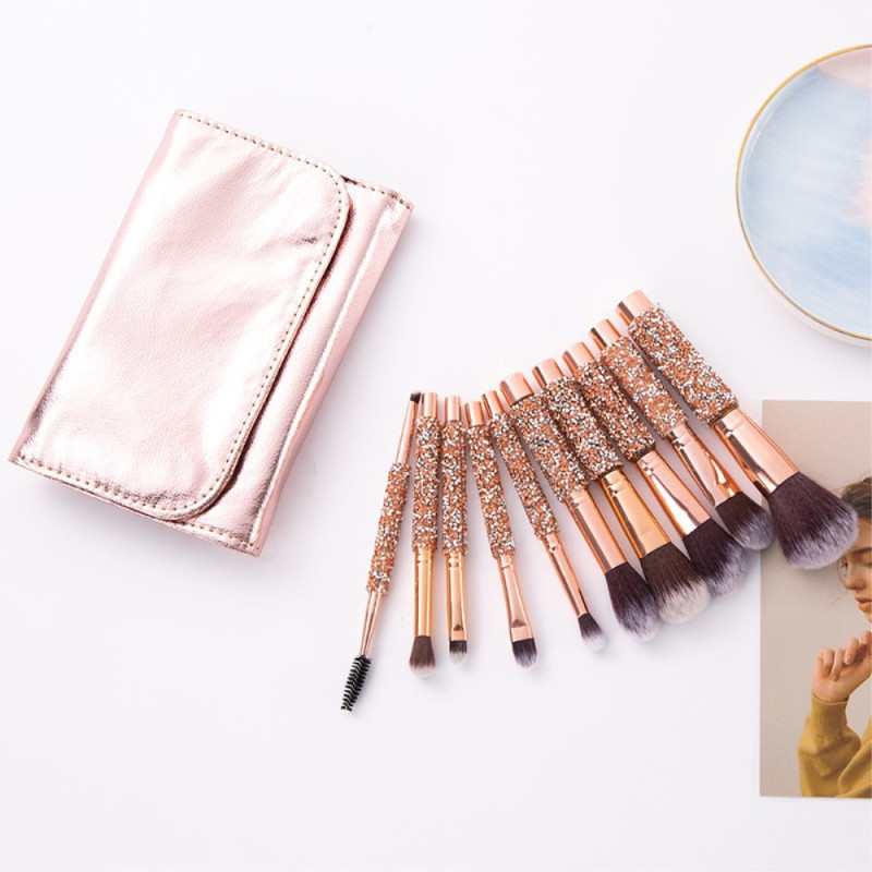 10 kpl Concealer Blending Blusher Brush meikki Luomiväri meikki