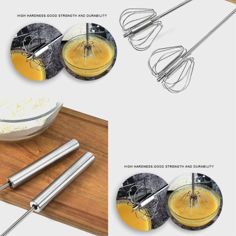 Semi - automatic beater stainless steel press mixer Egg beater