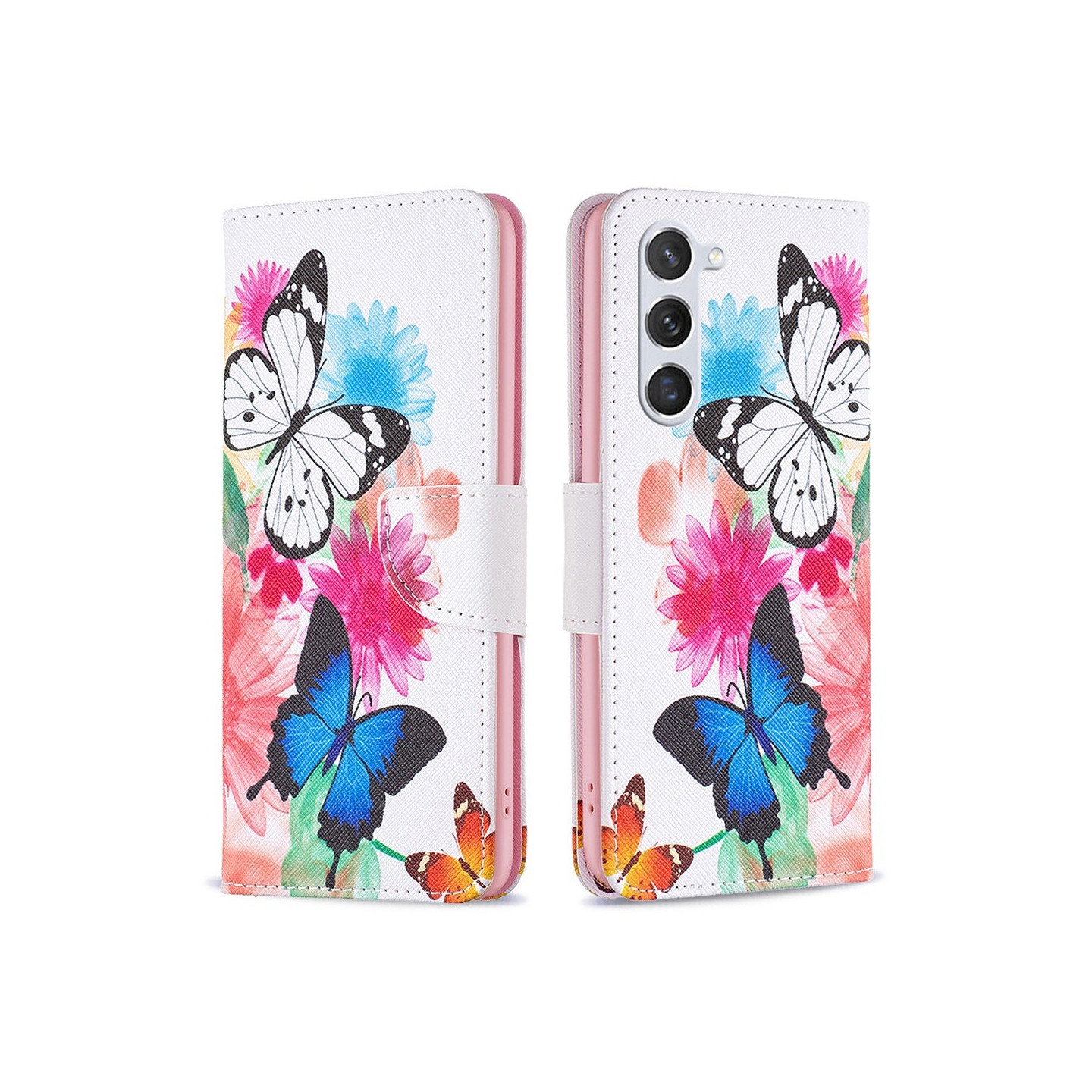 For Samsung Galaxy S24 Wallet Stand Case Pattern Phone Cover