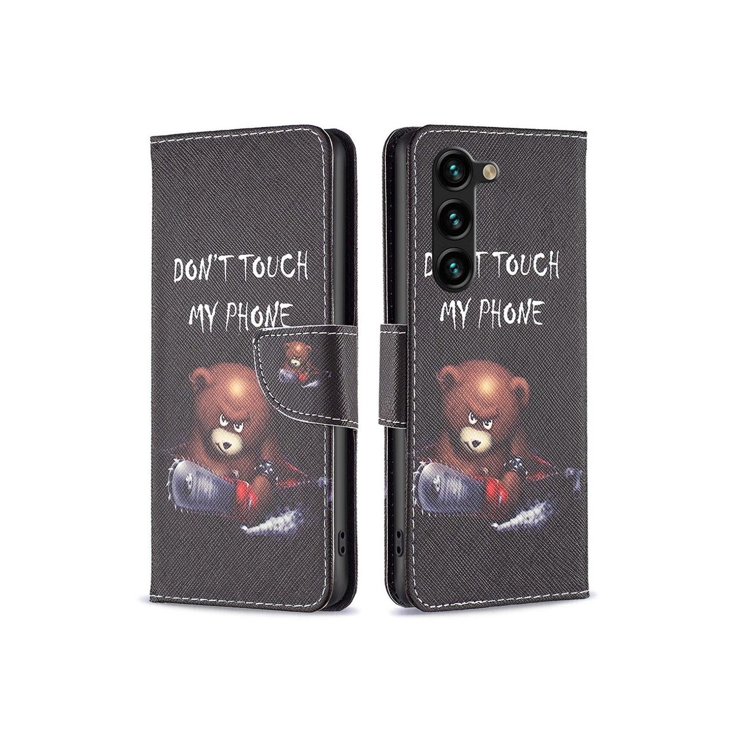 Til Samsung Galaxy S24+ tegnebogstativetui mønstertelefoncover