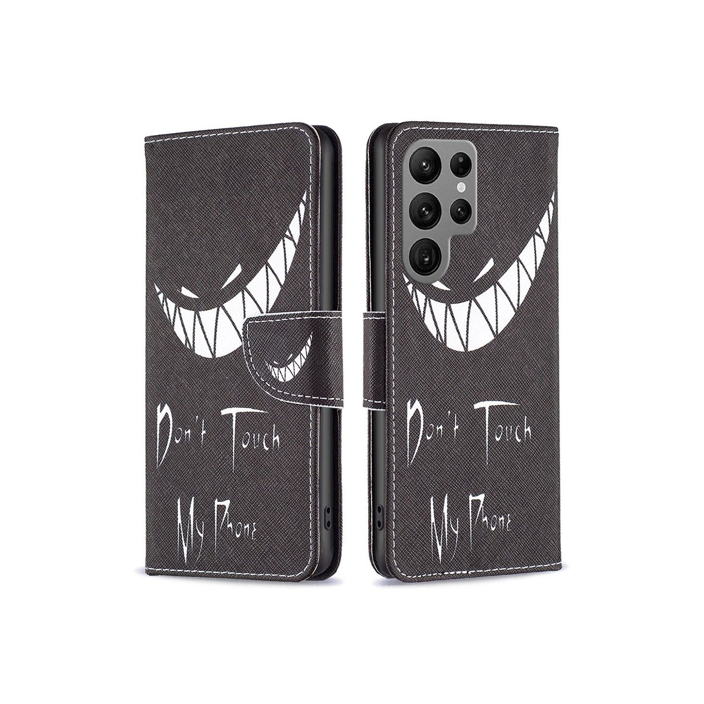 For Samsung Galaxy S24 Ultra Wallet Stand Case Pattern Phone Cover