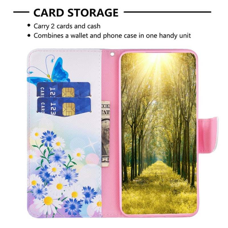 For Samsung Galaxy S24 Wallet Stand Case Pattern Phone Cover