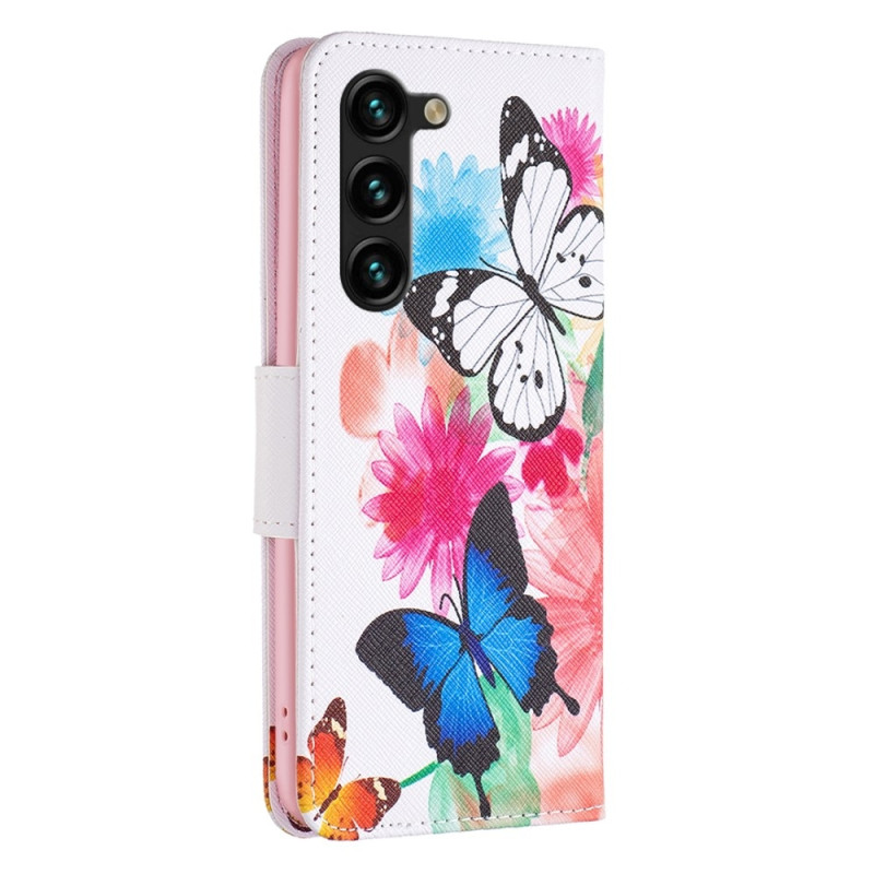 For Samsung Galaxy S24+ Wallet Stand Case Pattern Phone Cover