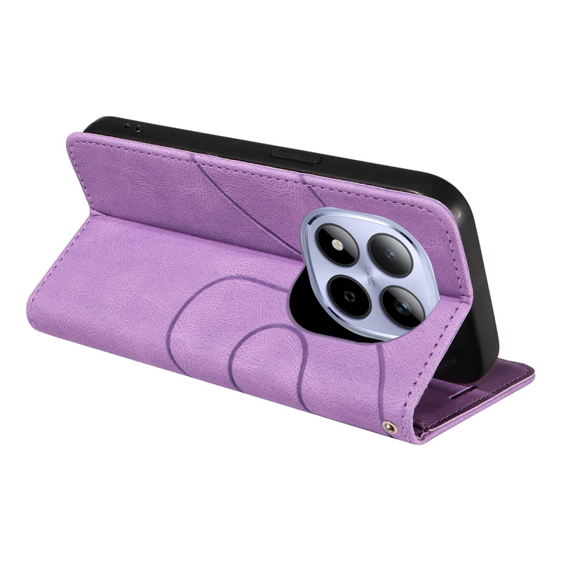 Til Xiaomi Redmi Note 15 Pro 5G KT-serie-1 dobbeltfarve tegnebog