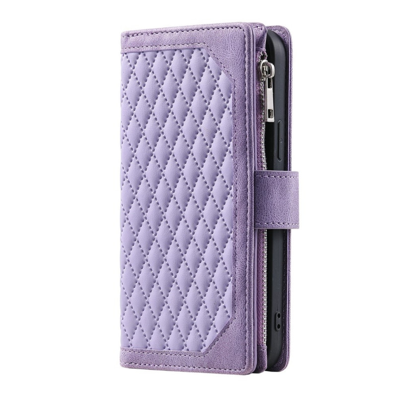 Til Xiaomi Redmi Note 15 Pro 5G Zipper Wallet Case Rhombus Telefoncover