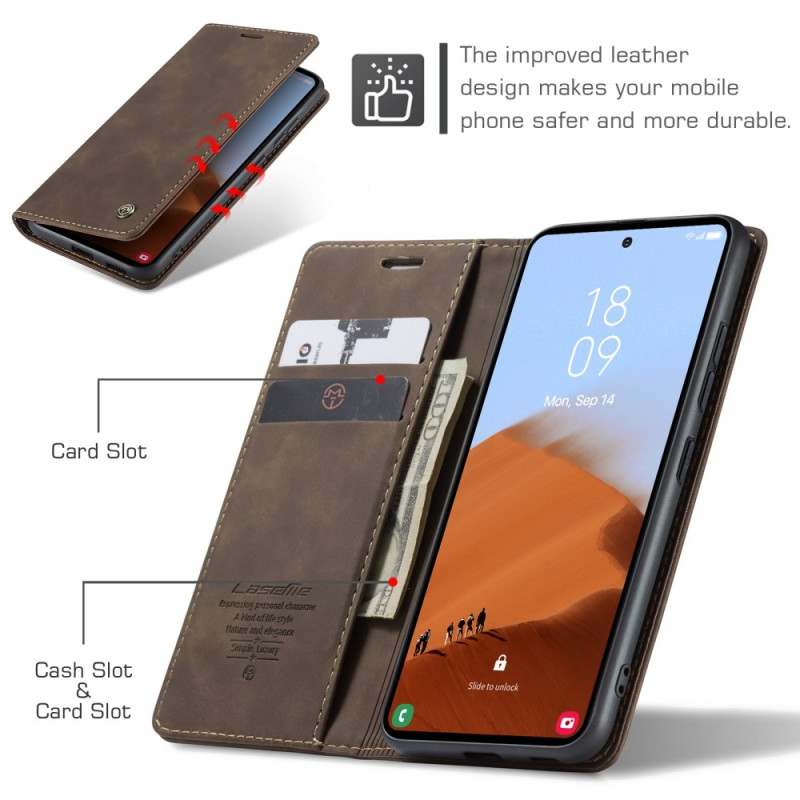 CASEME Retro Wallet Case for Samsung Galaxy S23 FE
