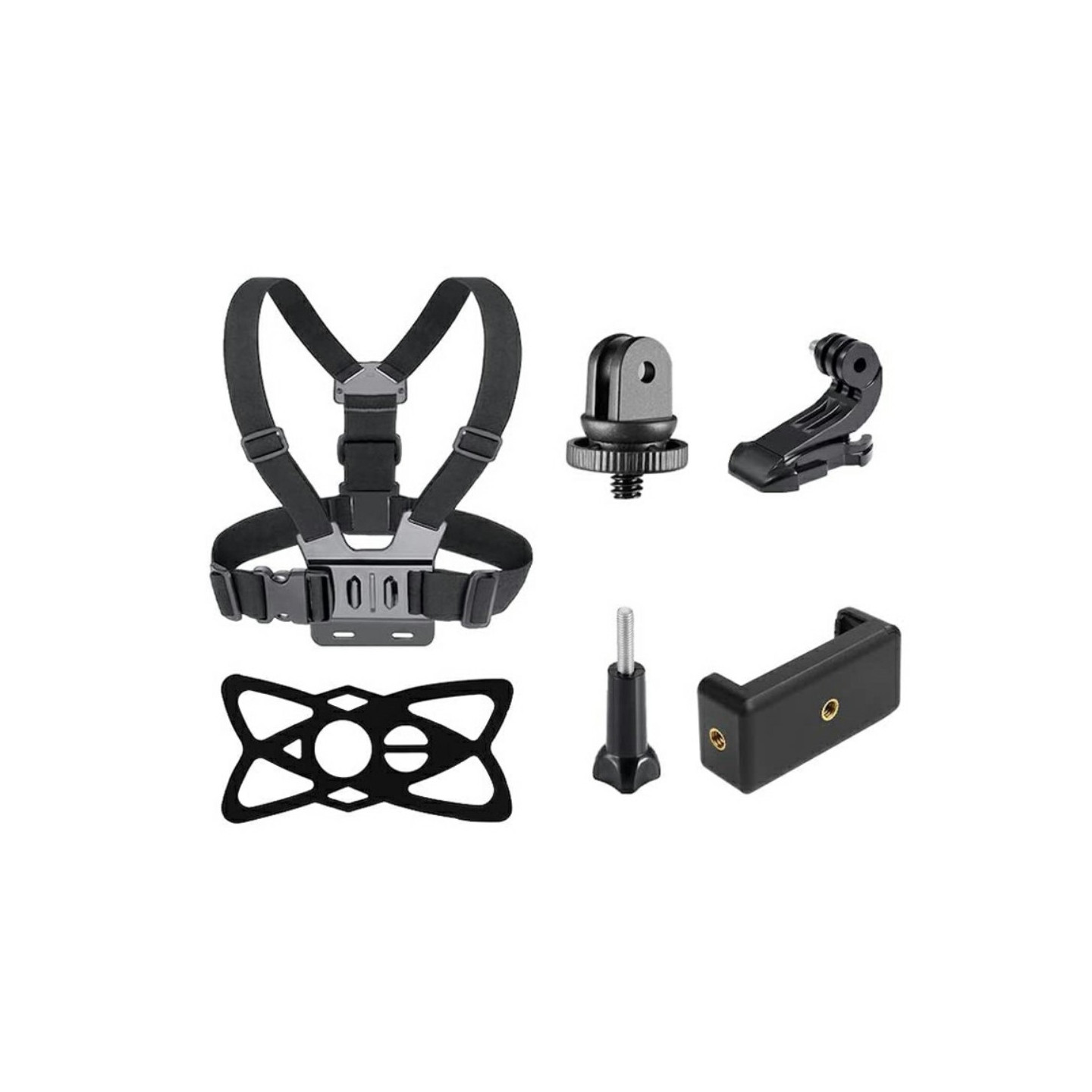 6 - in - 1 accessories for GoPro Hero with chest strap mobile clip etc