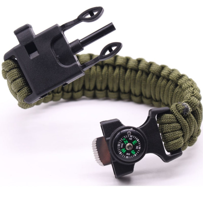 Survival Bracelet Survival Emergency Bracelet - Army Green
