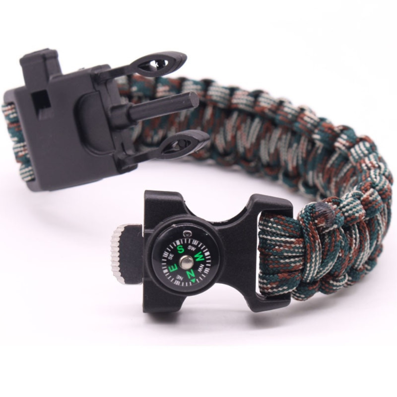 Survival Armbånd Survival Emergency Armbånd - Blå Camouflage