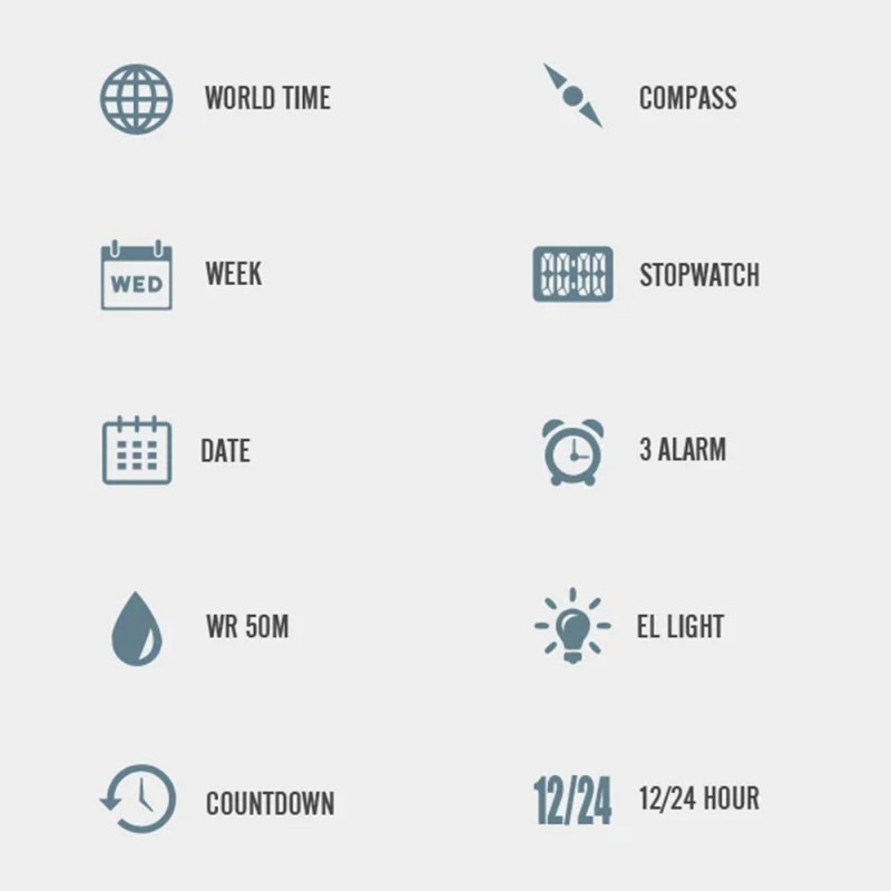 Armbåndsur Armbåndsur Watch Outdoor Sports 12 / 24H