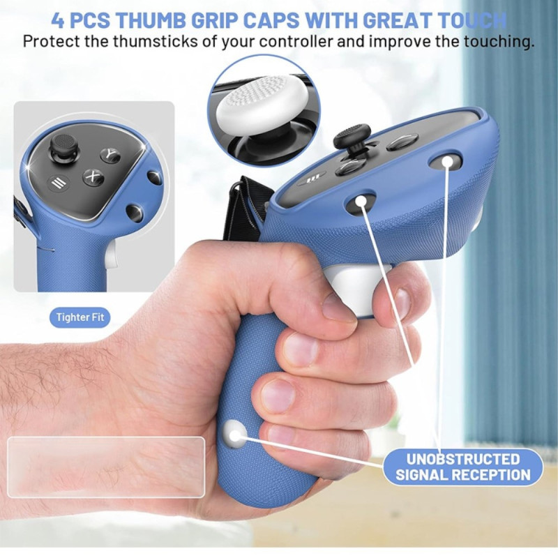Protective Case Shell Grip for Controller Oculus Meta Quest 3 VR