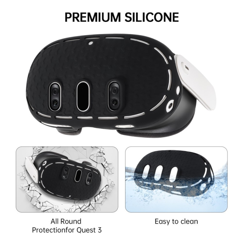Til Meta Quest 3 VR Protective Shell Silikone Anti Dust Drop Protection