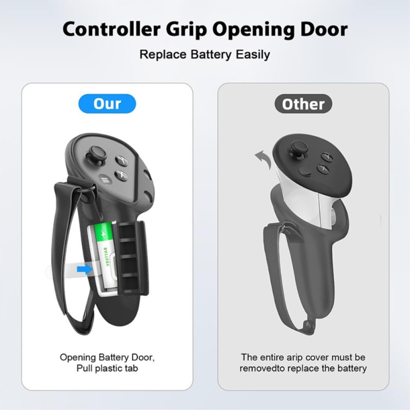 Oculus Meta Quest 3 VR Beskyttende etui Shell Grip controller