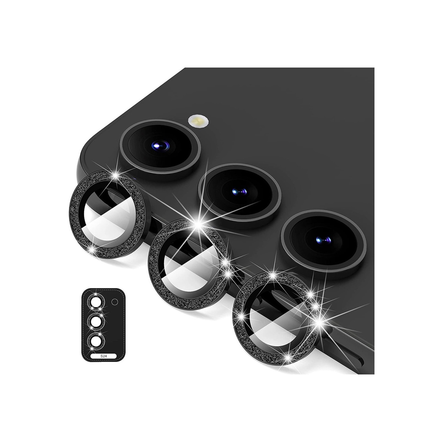 ENKAY For Samsung Galaxy S24 Camera Lens Protector Tempered Glass