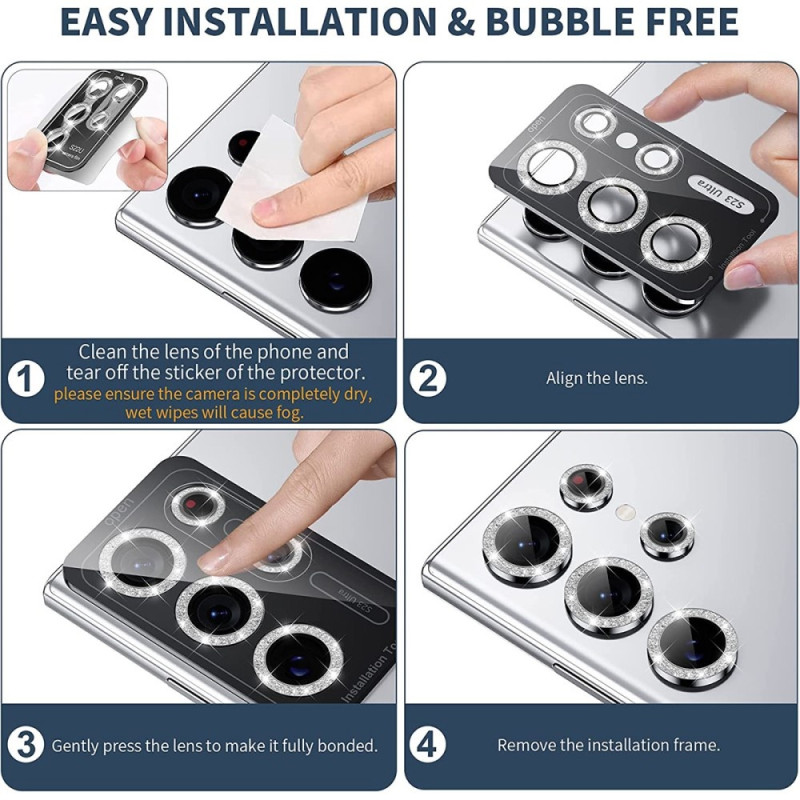 ENKAY For Samsung Galaxy S24 Camera Lens Protector Tempered Glass