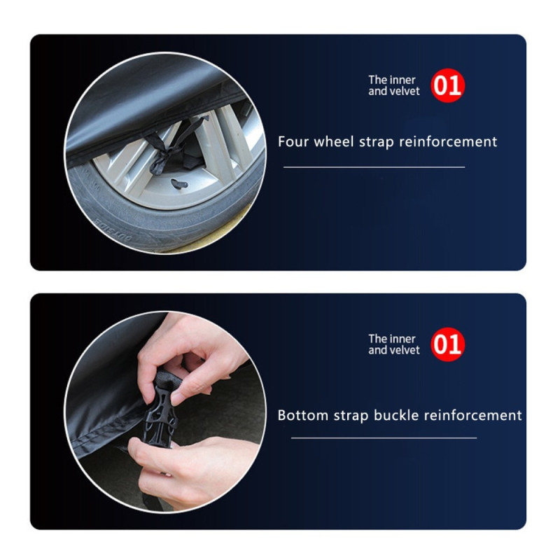 Vanntett bilbeskyttelse Regn Uv Støv Støv Solbeskyttelse XXL