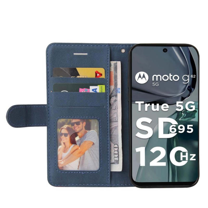 KT Lommebok - cover til Motorola Moto G62 - Blå