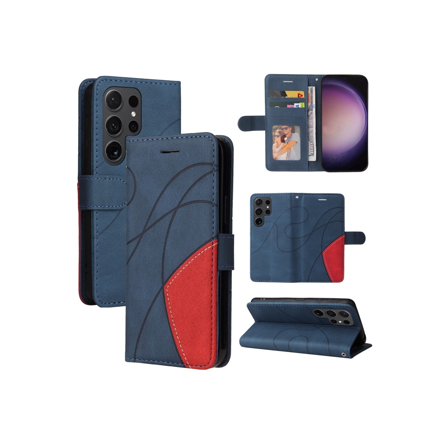 KT Lommebok - deksel til Samsung Galaxy S24 Ultra - Blå