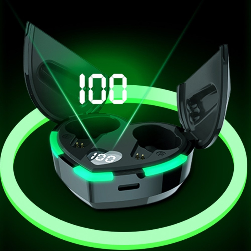 Bluetooth In - Ear hovedtelefoner + hjerteopladningsetui - Sort