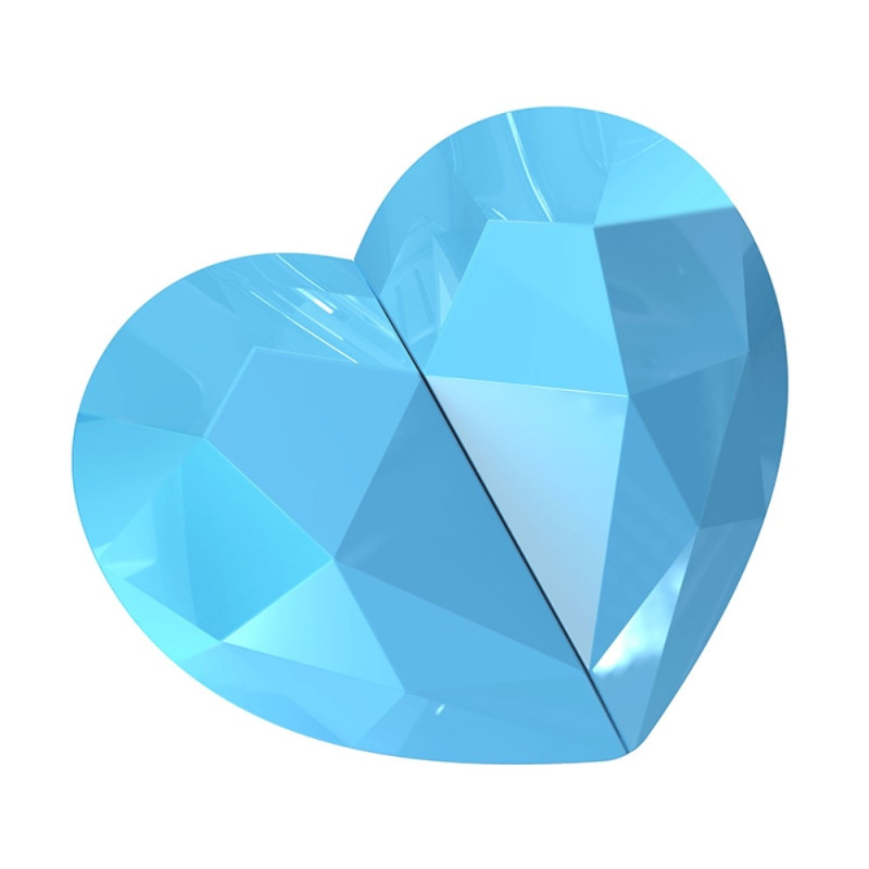 Bluetooth 5.3 øretelefoner+hjerteladetui - blå