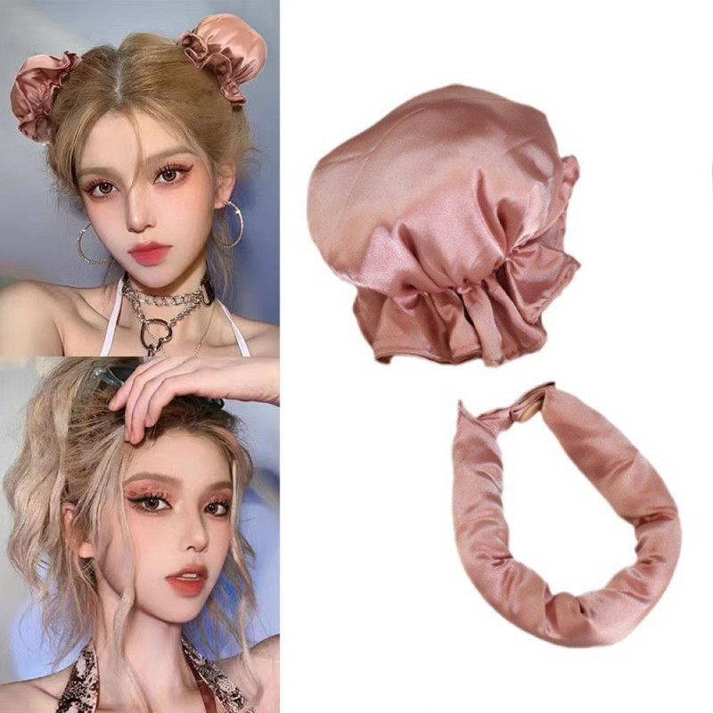 Overnight Hair Curler Bun Maker työkalu hiuksia suojaavalla tavalla