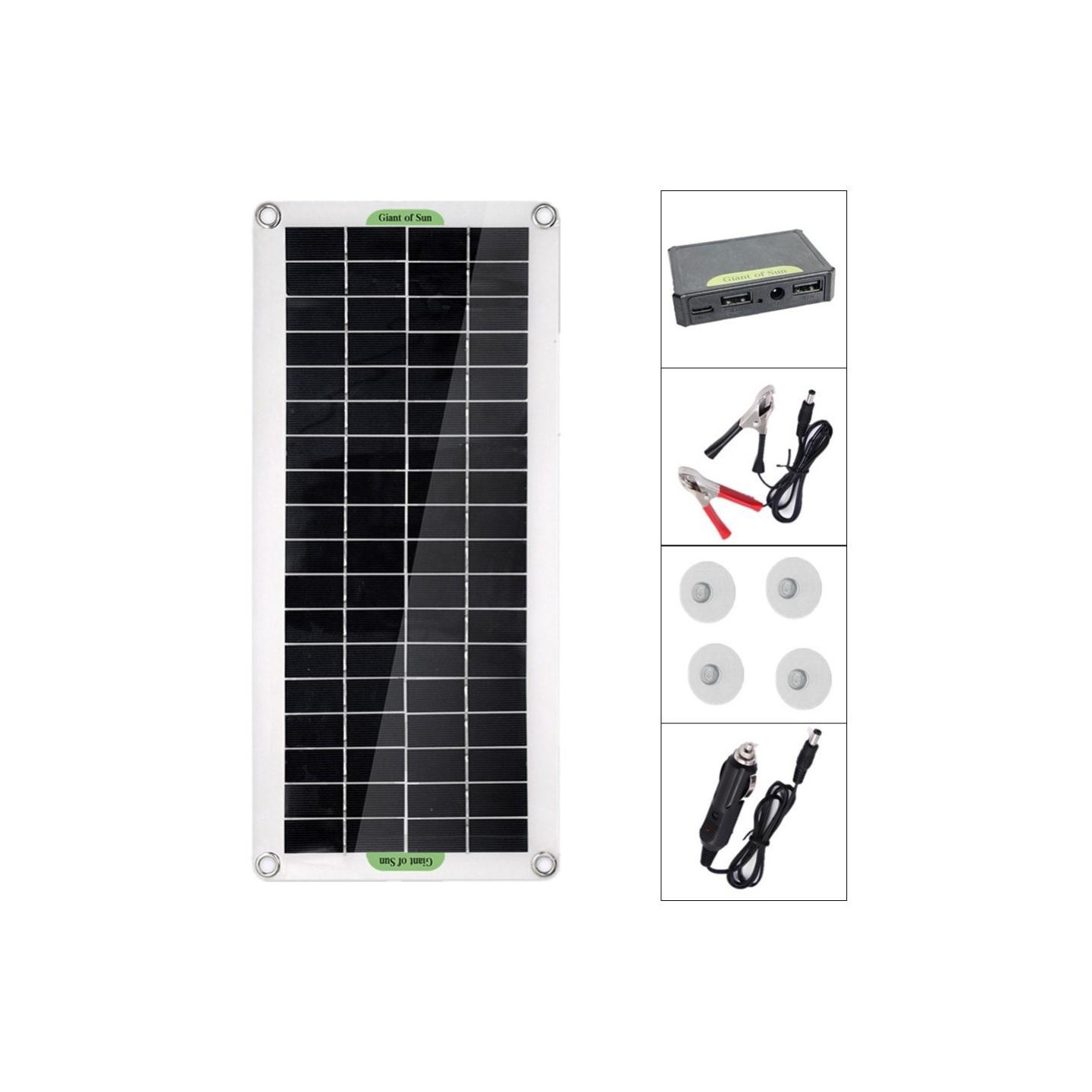 30W bærbart solpanel solopladningsregulator til bilbådcamping