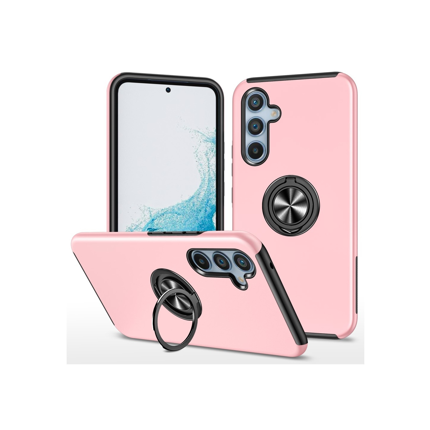 Samsung Galaxy S24 / S25 Finger Ring Kickstand Hybrid Case