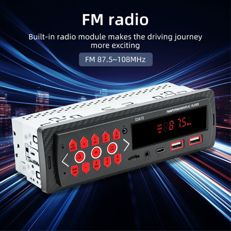 Bil Bluetooth MP3 - spiller Bilstereo TF - kort U - Disk FM - radio