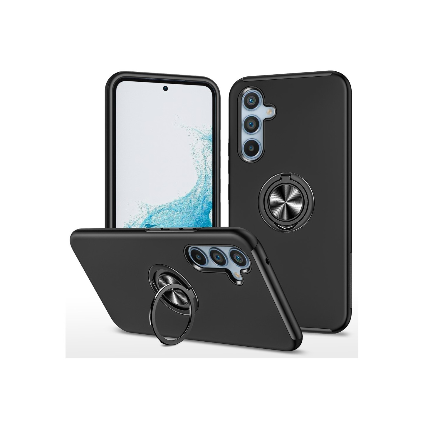 Samsung Galaxy S24 / S25 Sormirengas Sivutuen Hybridikotelo