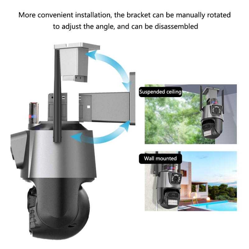 Outdoor Waterproof Intercom Monitor Ball Machine WiFi Camera