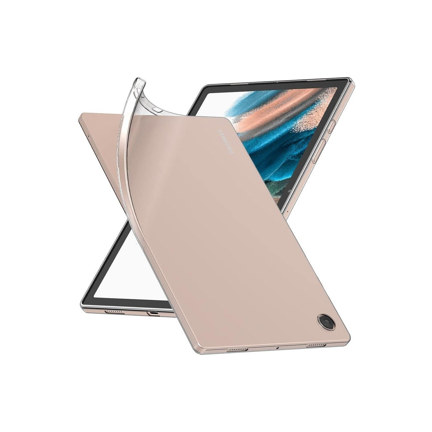 Til Samsung Galaxy Tab A9 Etui Klart TPU Tablet Drop Beskyttelsescover