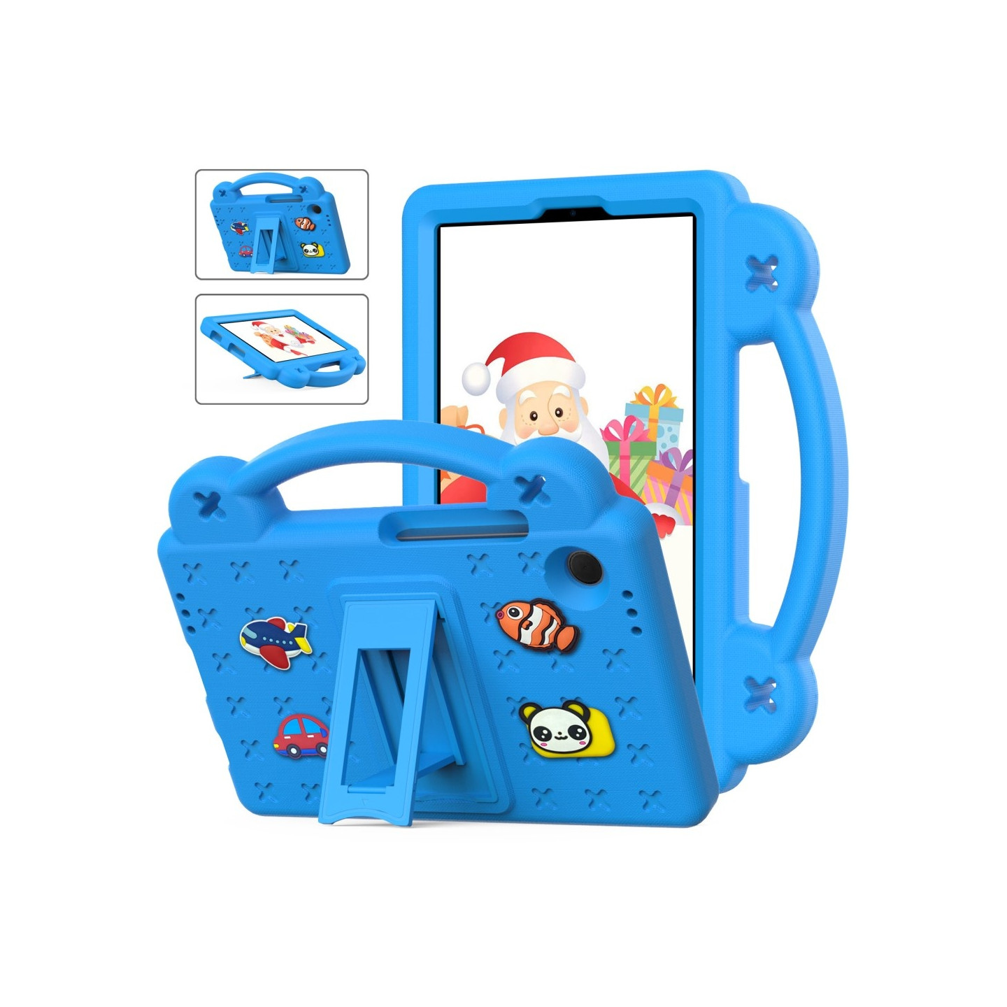 Til Samsung Galaxy Tab A9 EVA Foam Stativdeksel - Lyseblå