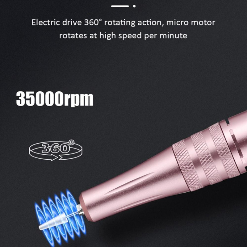 Kynsipora 30000RPM sähköviilakone Manikyyripedikyyri Kynsitaide